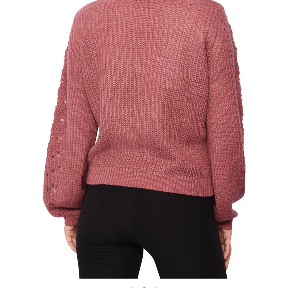 Fashion knit sweatshirt